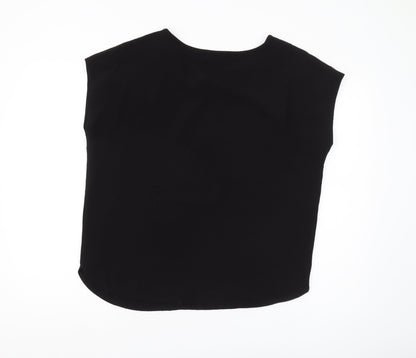 Womens UK Size 8 Noa Noa Black Basic Blouse
