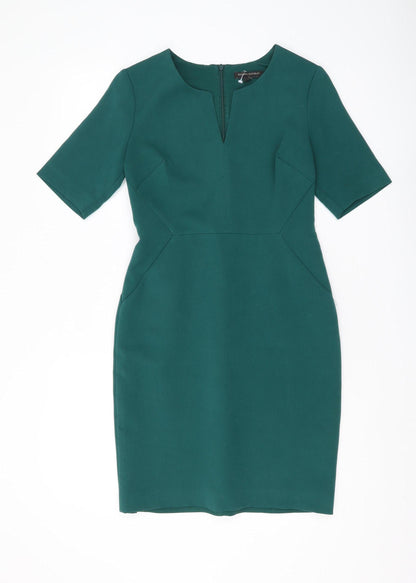 Banana Republic Women Green Sheath Dress Size 2