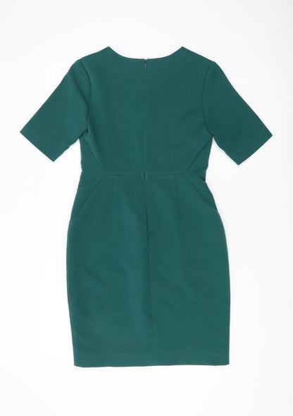Banana Republic Women Green Sheath Dress Size 2