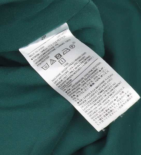 Banana Republic Women Green Sheath Dress Size 2