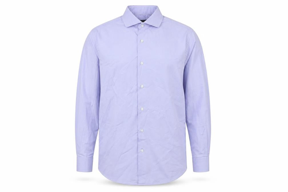Mens UK Collar Size 16 Massimo Dutti Smart Blue  Dress Shirt