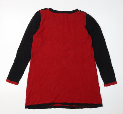 Womens UK Size 14 Marks and Spencer Red Pullover Jumper
