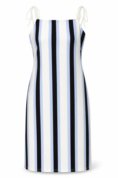 H&M Women's Multicoloured Striped Slip Dress M