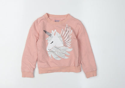 Smazero Pink Unicorn Girls Long Sleeve T-Shirt 3 Years