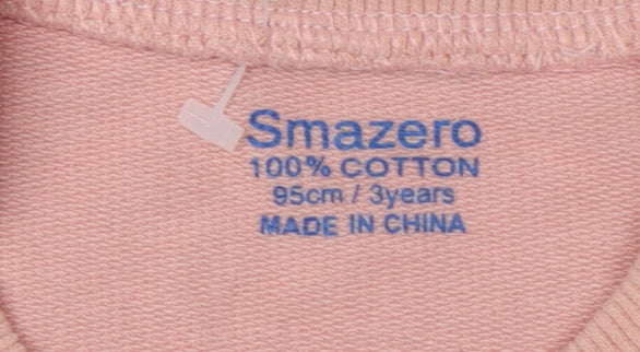 Smazero Pink Unicorn Girls Long Sleeve T-Shirt 3 Years