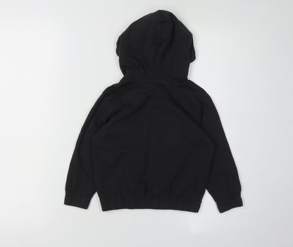 H&M Girls Black Hoodie, Ciao Graphic, 3-4 Years