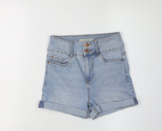 New Look Women's Blue Denim Shorts Size 6 High Rise
