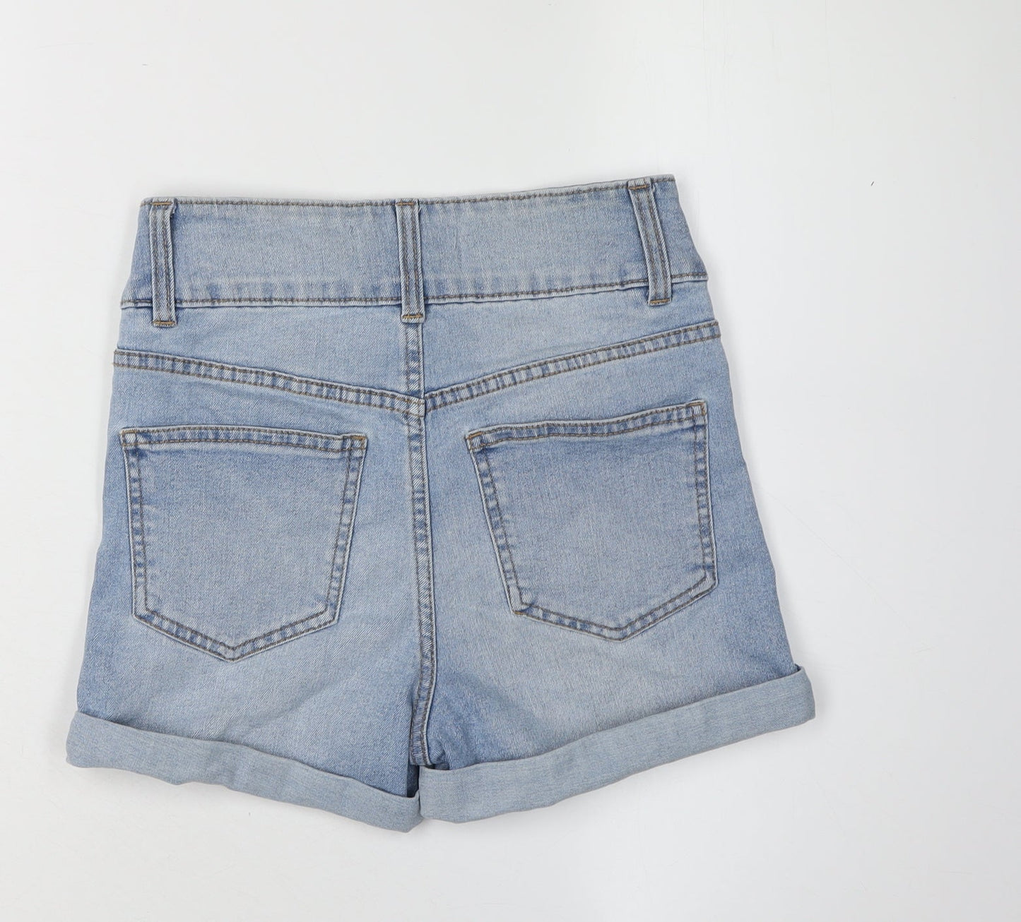 New Look Women's Blue Denim Shorts Size 6 High Rise