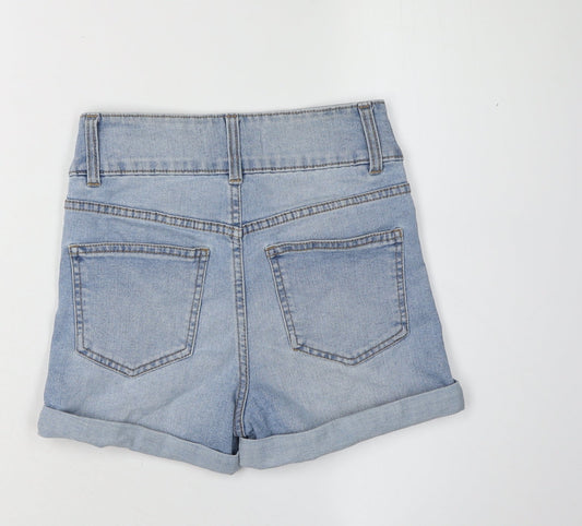 New Look Women's Blue Denim Shorts Size 6 High Rise