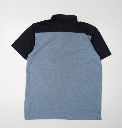 James Pringle Men's Blue Polo Shirt M - Short Sleeves Golf Wear