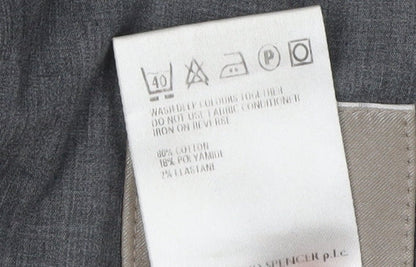 Marks and Spencer Men's Green Corduroy Trousers 36