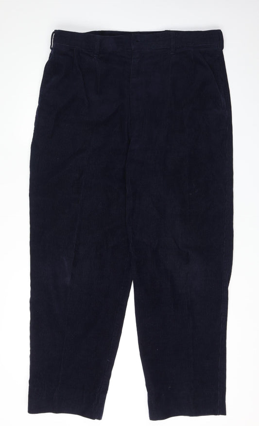 Paganica Men's Blue Corduroy Dress Pants - Size 34