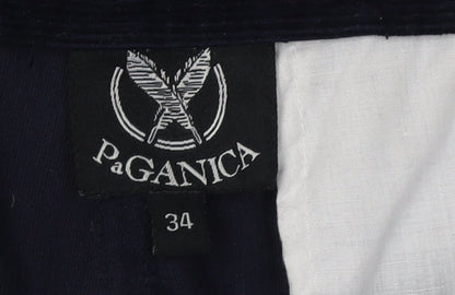 Paganica Men's Blue Corduroy Dress Pants - Size 34