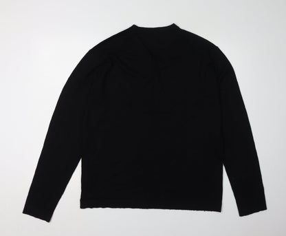 United Colors of Benetton 2XL Men's Black V-Neck Pullover