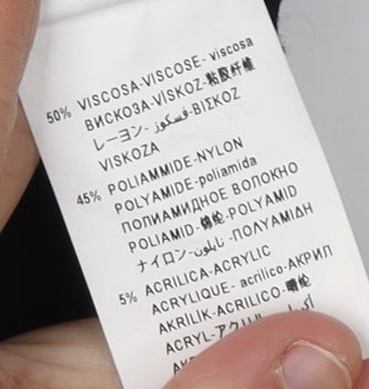 United Colors of Benetton 2XL Men's Black V-Neck Pullover