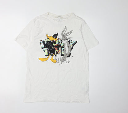 H&M Boys White Looney Tunes Graphic T-Shirt, Size 12-13 Years
