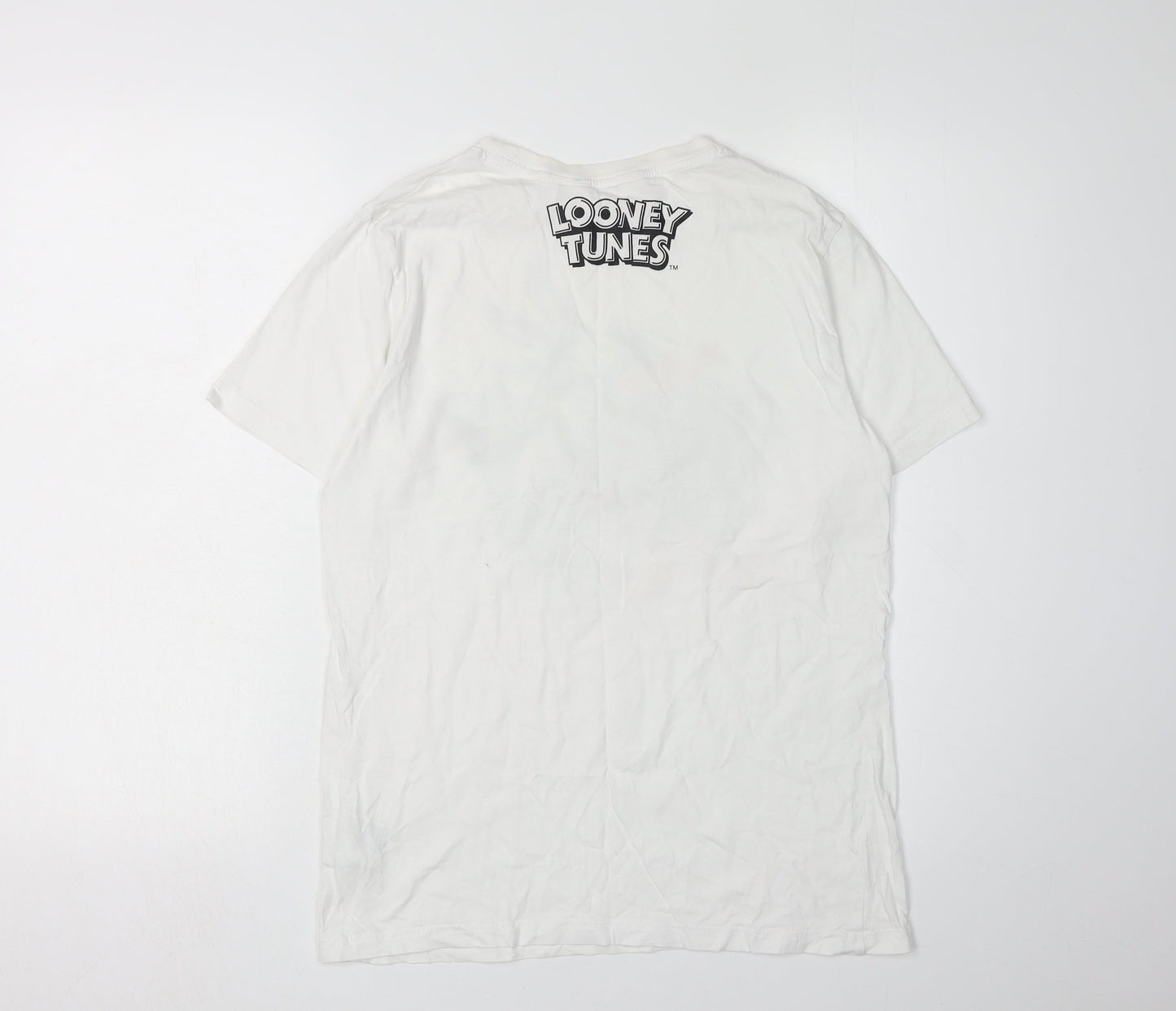 H&M Boys White Looney Tunes Graphic T-Shirt, Size 12-13 Years
