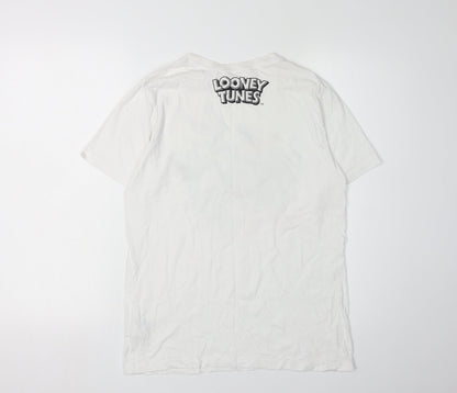 H&M Boys White Looney Tunes Graphic T-Shirt, Size 12-13 Years