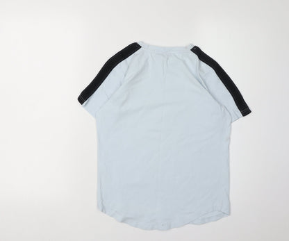 Rascal Boys Blue T-Shirt L Jersey Solid Casual Style
