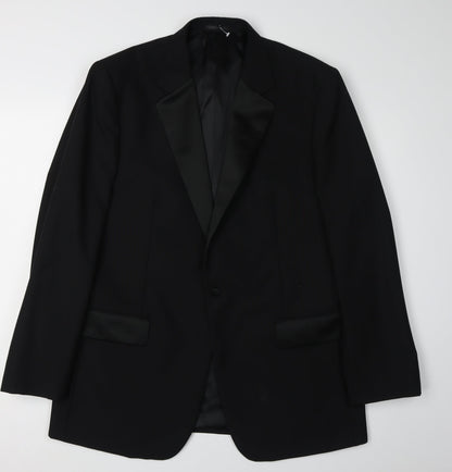 Mens UK Size 42 Brook Taverner Regular Black Suit Tuxedo