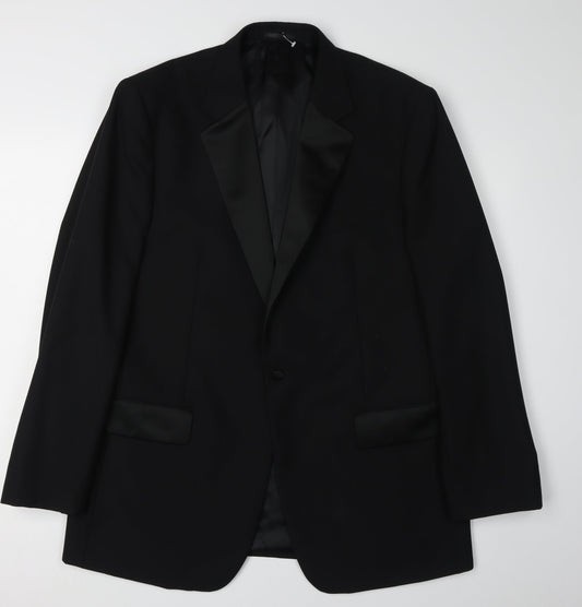 Mens UK Size 42 Brook Taverner Regular Black Suit Tuxedo