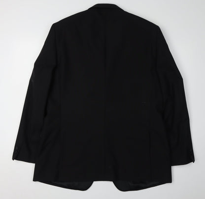 Mens UK Size 42 Brook Taverner Regular Black Suit Tuxedo