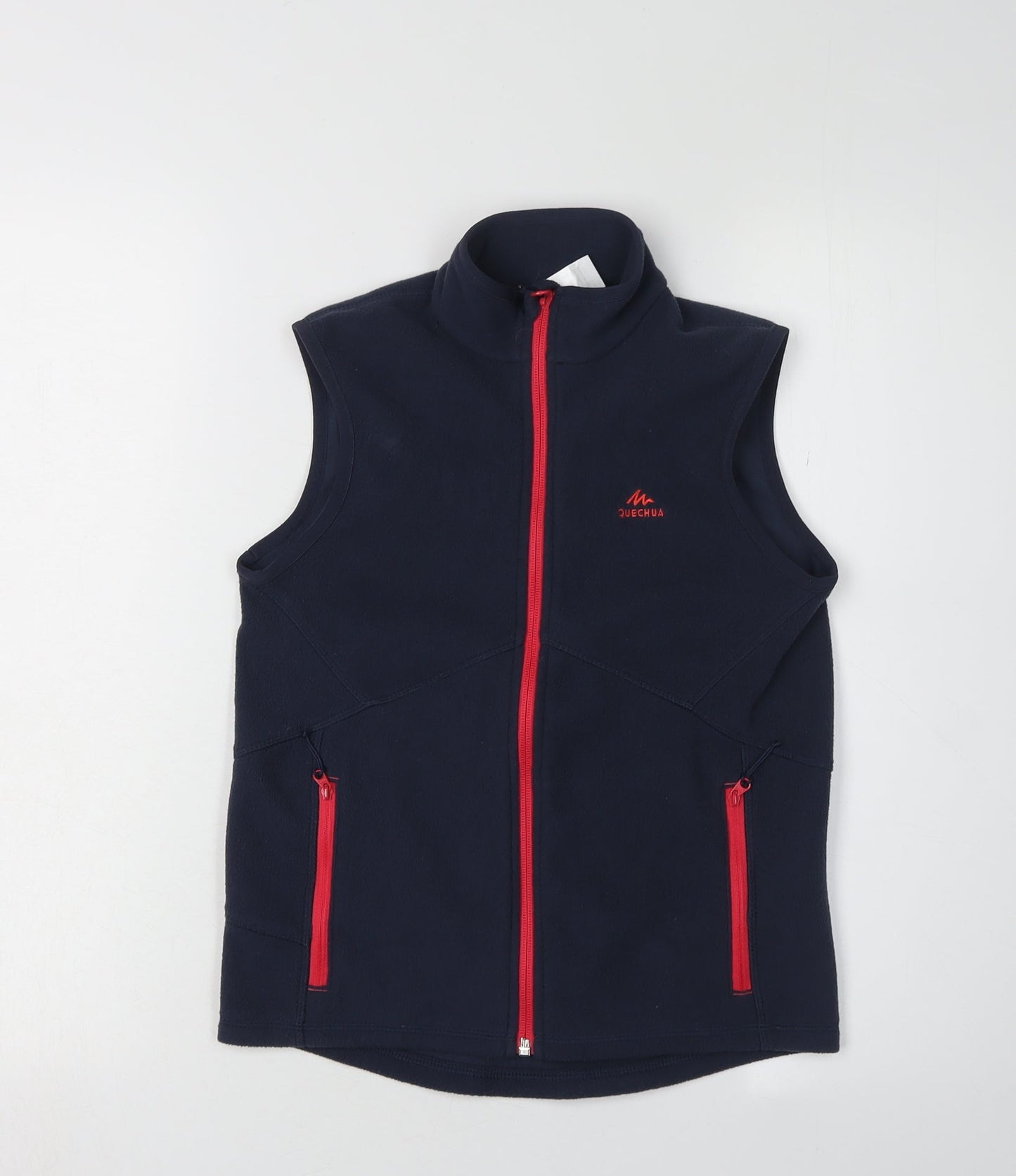Decathlon Girls Blue Fleece Waistcoat 8-9 Years
