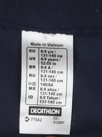 Decathlon Girls Blue Fleece Waistcoat 8-9 Years