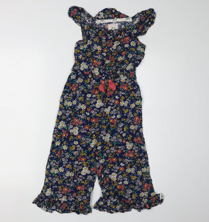 Mantaray Girls Floral Jumpsuit Multicoloured Age 4
