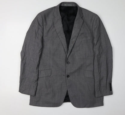 Mens UK Size 42 Brook Taverner Regular Grey Suit Jacket