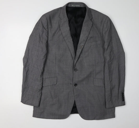 Mens UK Size 42 Brook Taverner Regular Grey Suit Jacket