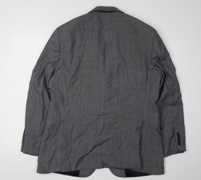 Mens UK Size 42 Brook Taverner Regular Grey Suit Jacket