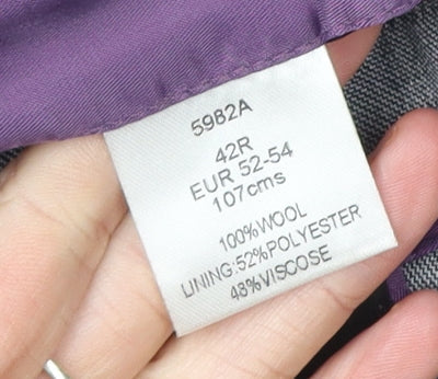 Mens UK Size 42 Brook Taverner Regular Grey Suit Jacket