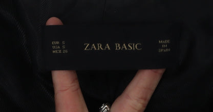 Zara Basic Women's White Floral Blazer Jacket