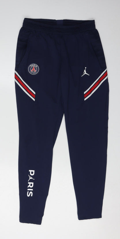 Jordan Men's Blue Jogger Trousers - Size S