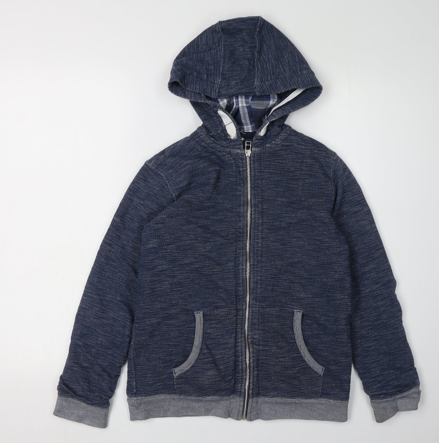Marks and Spencer Boys Blue Hoodie 11-12 Years Full Zip