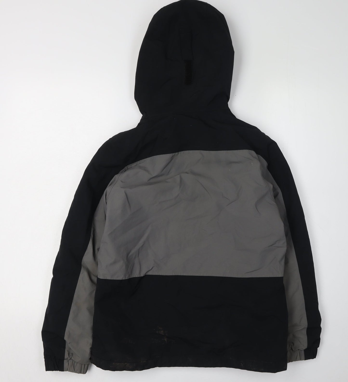 Lands' End Boys Black Ski Jacket 10-11 Years Winter Hooded