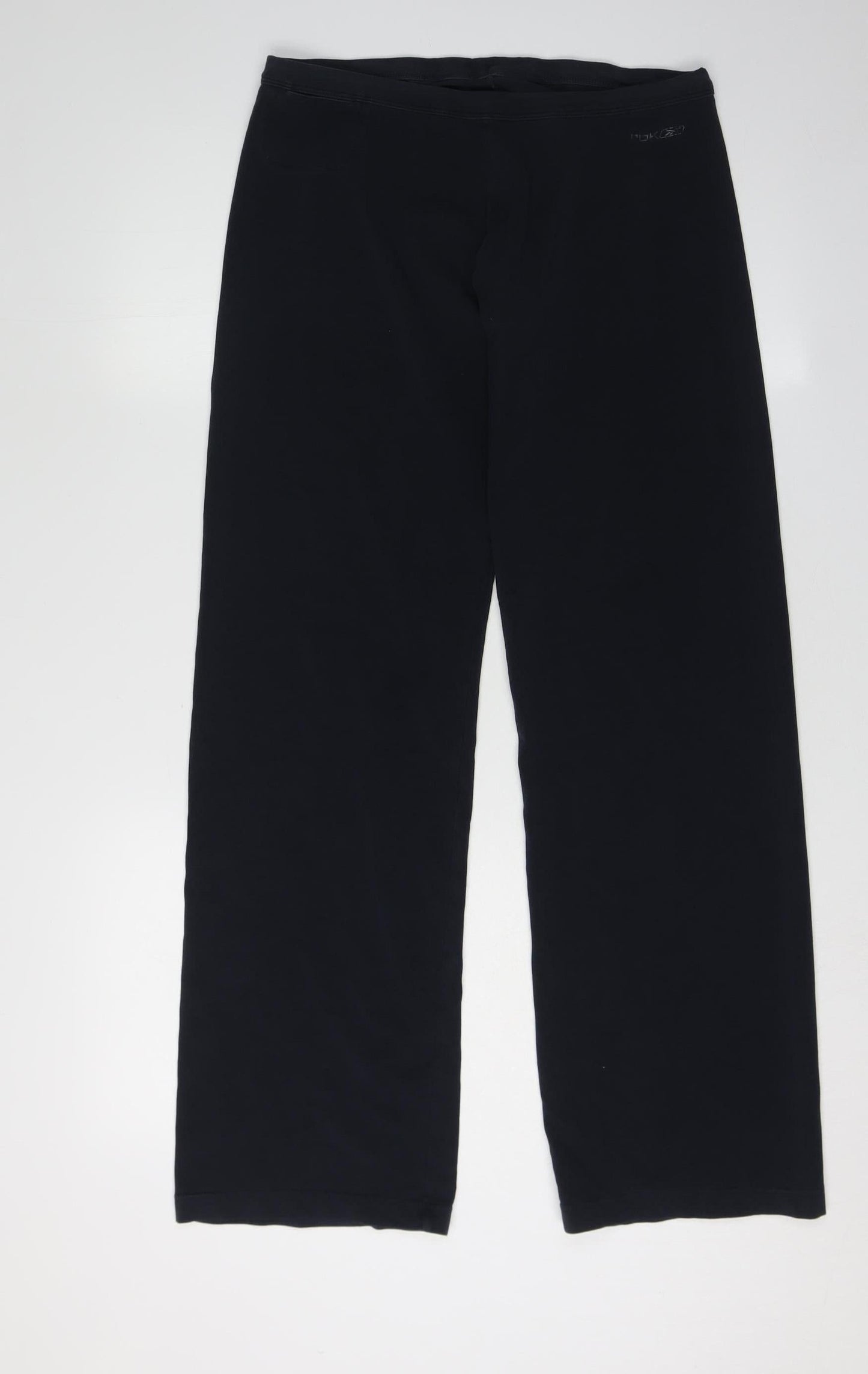 Reebok Women's Black Straight Gym Trousers, Size L
