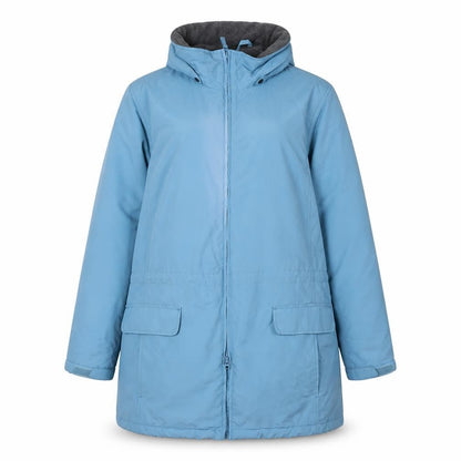 Womens UK Size 20 Plus Lands' End Blue Parka Coat