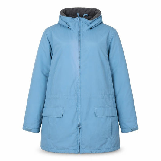 Womens UK Size 20 Plus Lands' End Blue Parka Coat