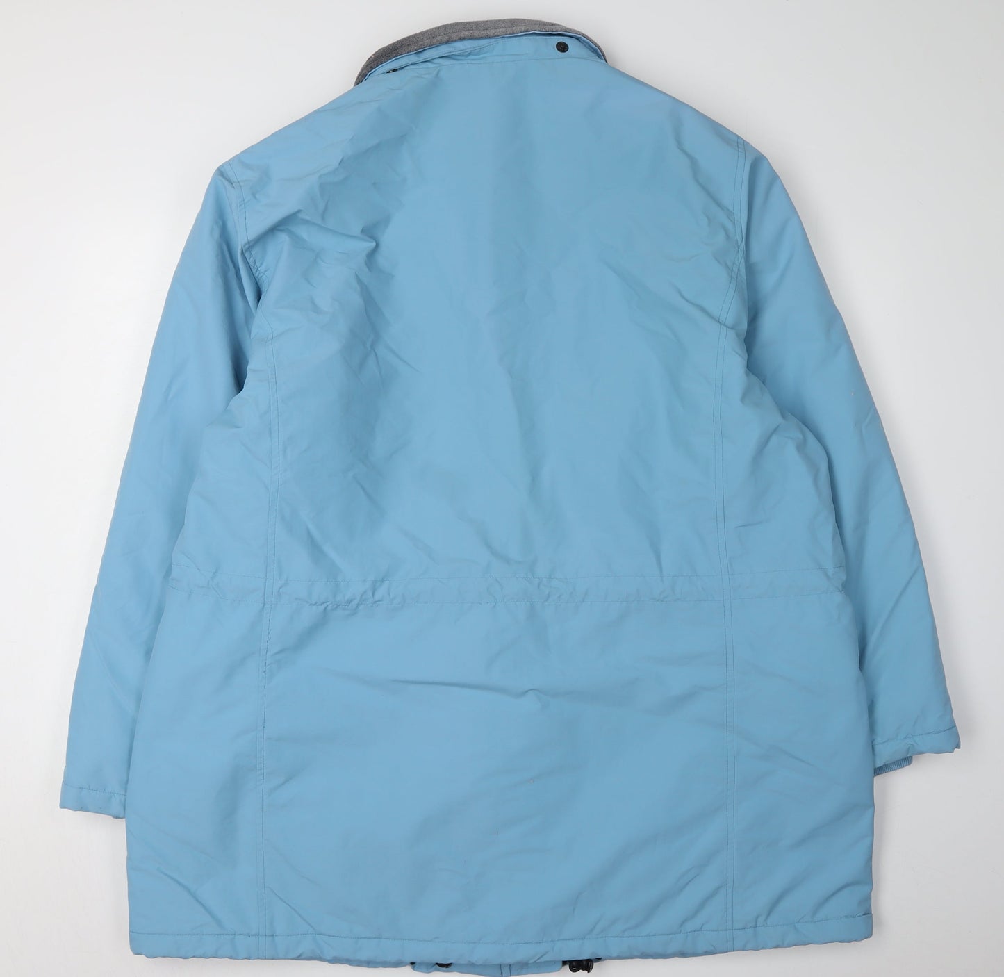 Womens UK Size 20 Plus Lands' End Blue Parka Coat