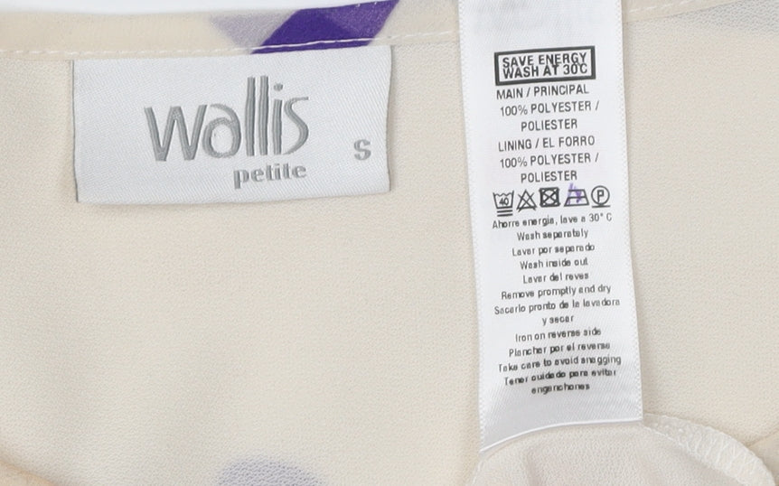 Womens UK Size S Wallis Ivory Tunic Blouse