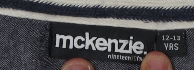 McKenzie Boys Blue Full Zip Hoodie 12-13 Years Hooded Style