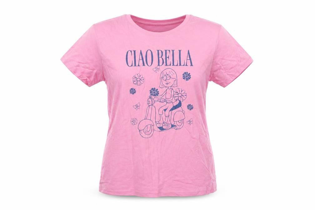 Womens UK Size L Disney Pink  T-Shirt