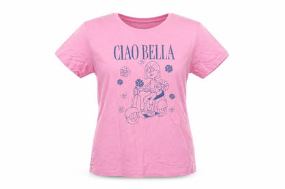 Womens UK Size L Disney Pink  T-Shirt