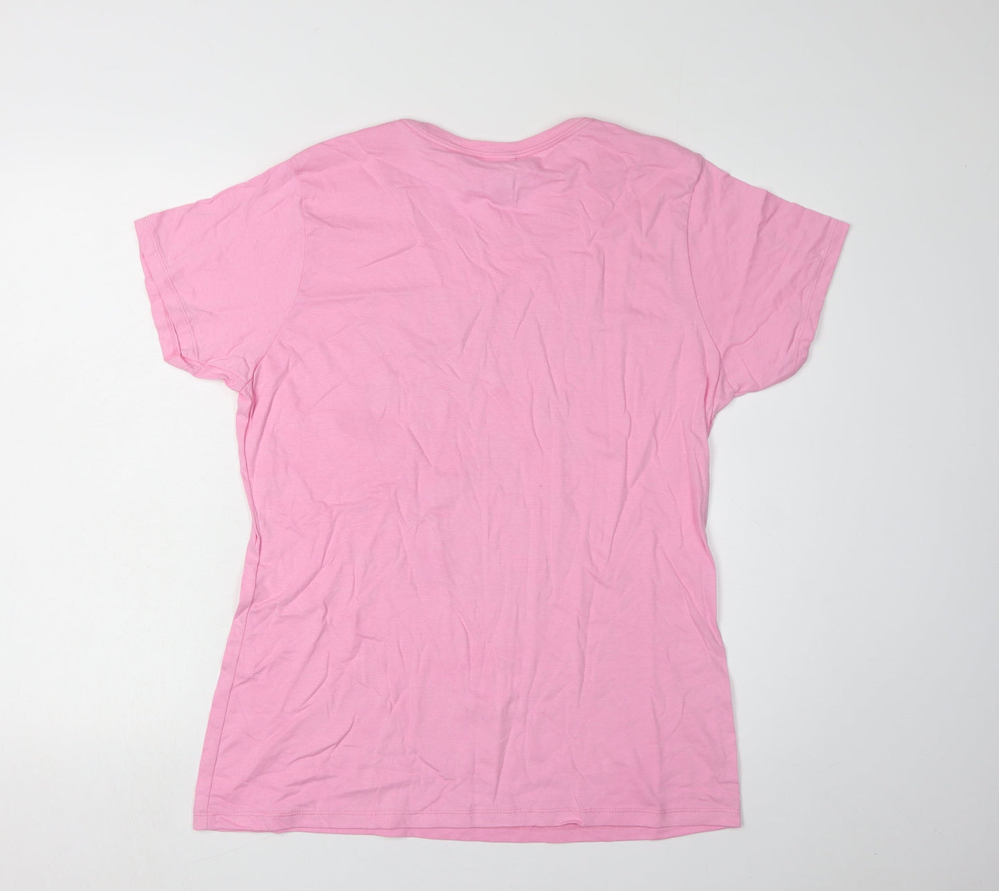 Womens UK Size L Disney Pink  T-Shirt