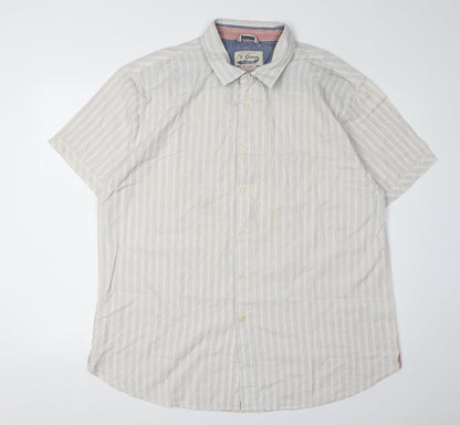 St George by Duffer Men's XL Multicoloured Striped Shirt