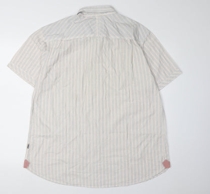St George by Duffer Men's XL Multicoloured Striped Shirt