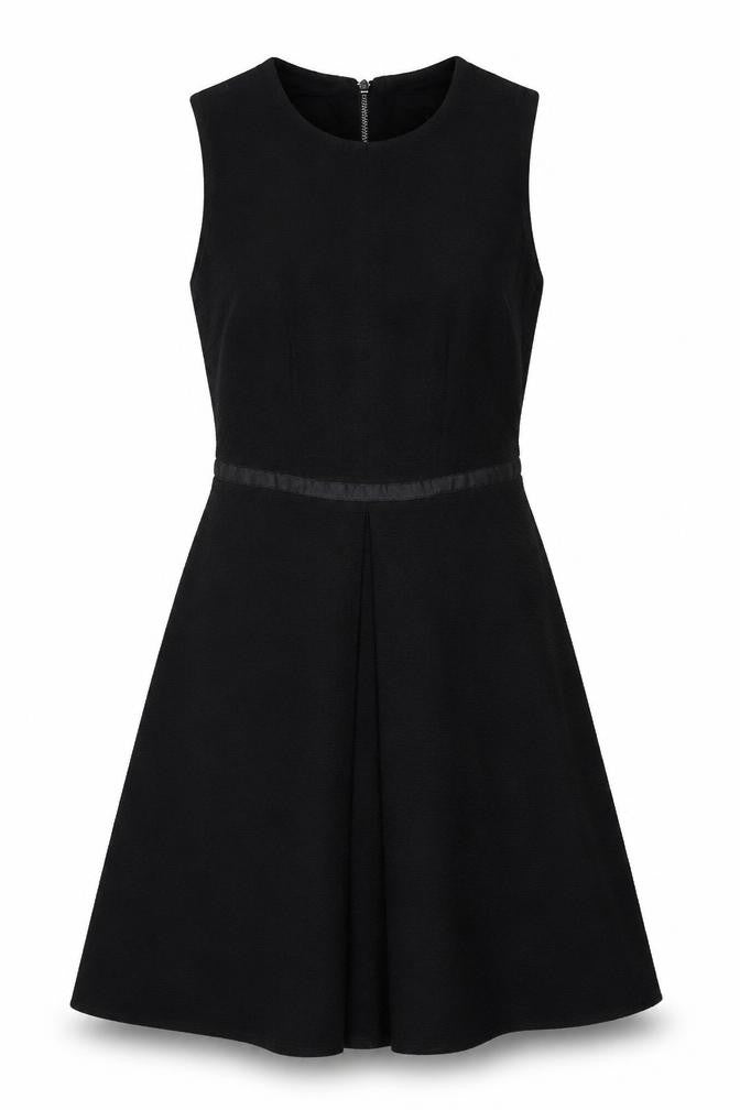 Next Women's Black A-Line Dress, Size 8, Workwear