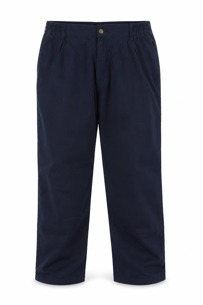 Mens UK Size 40 Cotton Traders Regular Fit Casual Blue Trousers